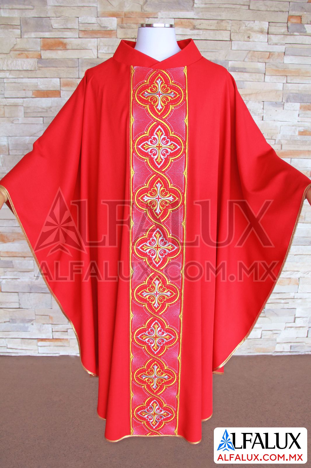 08 SAN MARCOS  Casulla Alfalux Central Rojo 53 (0)